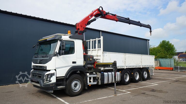 Crane truck Volvo FMX 460 8X4 OPEN BOX WITH HIAB X-HIPRO 232 E-3 ...