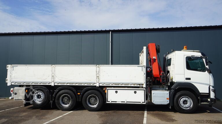 Crane truck Volvo FMX 460 8X4 OPEN BOX WITH HIAB X-HIPRO 232 E-3 ...