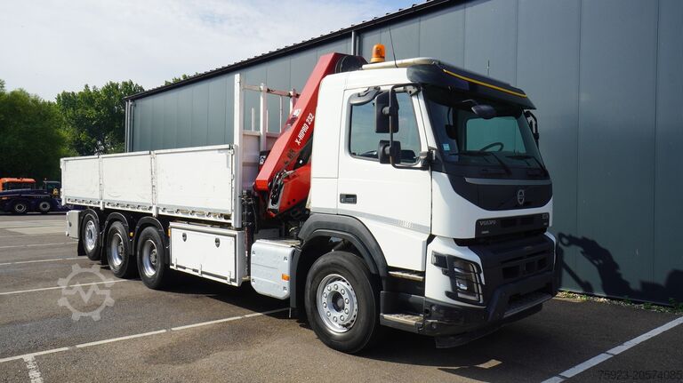 Crane truck Volvo FMX 460 8X4 OPEN BOX WITH HIAB X-HIPRO 232 E-3 ...