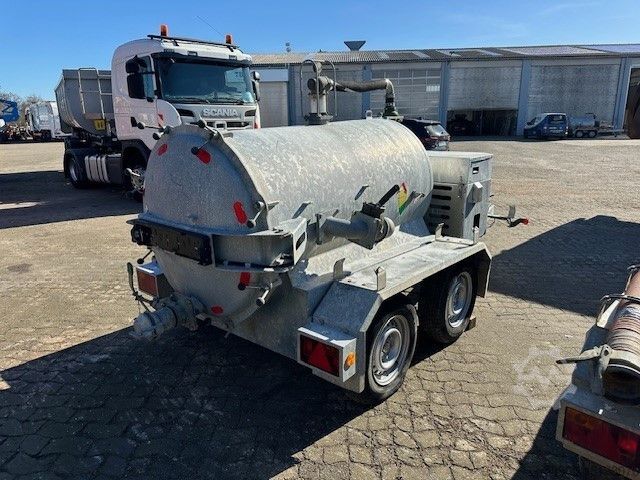 Car trailer  Schmies STS V-1.5-S/023, Vakuumfass, Kompressor