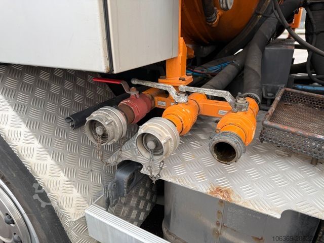 Vacuum tank truck SCANIA P380 8x2*6 Hvidtved Larsen Flexline 414