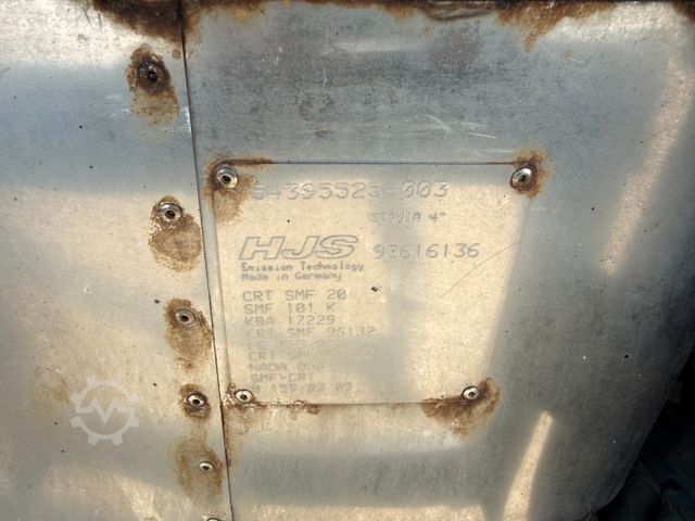 Vacuum tank truck SCANIA P380 8x2*6 Hvidtved Larsen Flexline 414