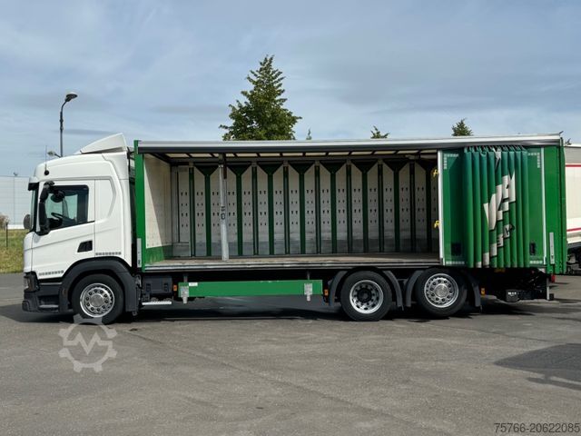Beverage truck SCANIA P 320 / LBW / 2 x AHK / LENKACHSE / 18 PAL
