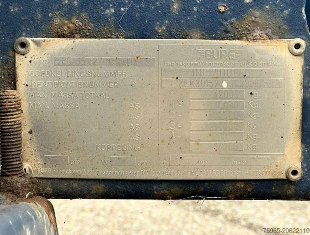 Swap body semitrailer Burg BPO 15-27 CCXHX BPW AXLES DISC BRAKES 40 FT