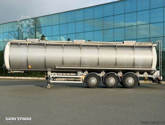 Tanker semitrailer Burg 37.300 LITER 3 COMPARTMENTS DISC BRAKES SUP