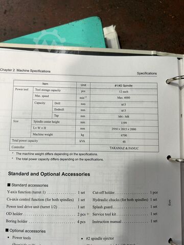 CNC-Drehmaschine TAKAMAZ XY 1000