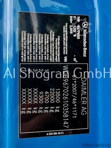 Chassis with cab Mercedes-Benz Atego 1318 4x2/Euro 6/Schaltung/Klima/1218