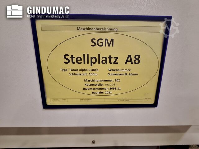 Elektrische Spritzgießmaschine FANUC ROBOSHOT S 100 iA