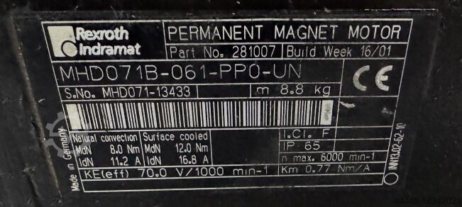 Motor INDRAMAT MHD071B-061-PP0-UN