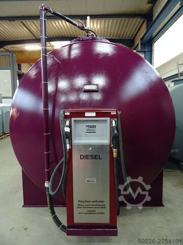 Dieseltank, Tankanlage, Zapfsäule Schneider Tankbau 30m³ Dieseltankstelle doppelwandig