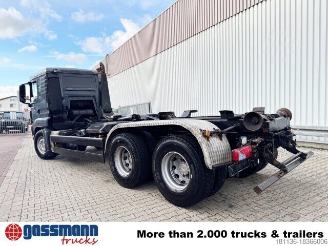 Abrollkipper MAN TGS 26.440 6x4 BB, Meiller Schub-Knick