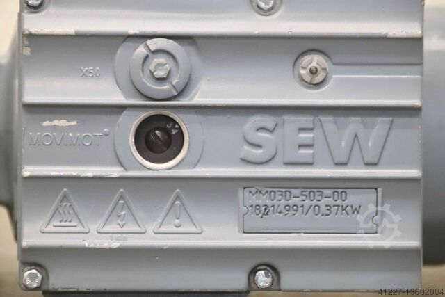 Geared motor 0.37-0.075 kW 31-6.3 rpm SEW-Eurodrive KAF37 DRS71S4BE05HR/MM03/AMA6