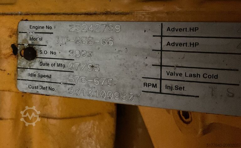 Aggregat Cummins NT855G6, 300 KVA