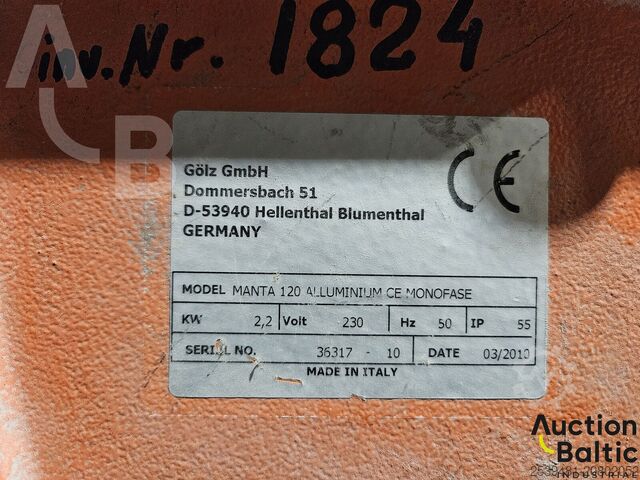 Golz GmbH MANTA 120 ALLUMINIUM CE NONOFASE  Golz GmbH MANTA 120 ALLUMINIUM CE NONOFASE