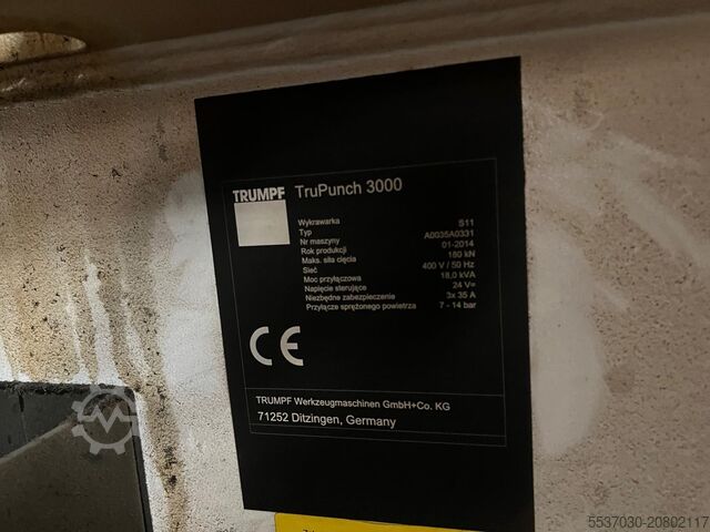 S11 Trumpf TruPunch 3000