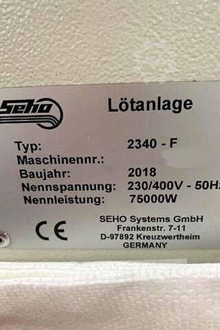 Wellenlötanlage Seho MWS 2340-F