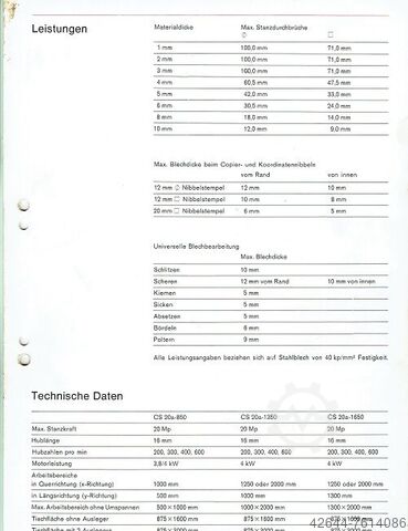 Copy punch TRUMPF CS 20a