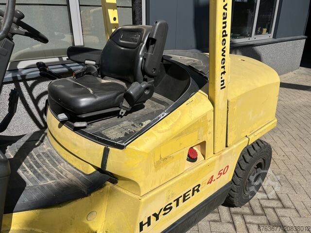 Gabelstapler Hyster H4.50XM Duplo 400 mit Seitenschub/Gabelversteller, Perkins Diesel HYSTER H 4.50 XM