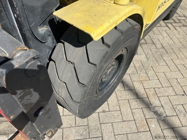 Gabelstapler Hyster H4.50XM Duplo 400 mit Seitenschub/Gabelversteller, Perkins Diesel HYSTER H 4.50 XM