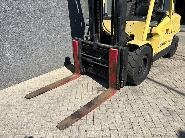 Gabelstapler Hyster H4.50XM Duplo 400 mit Seitenschub/Gabelversteller, Perkins Diesel HYSTER H 4.50 XM