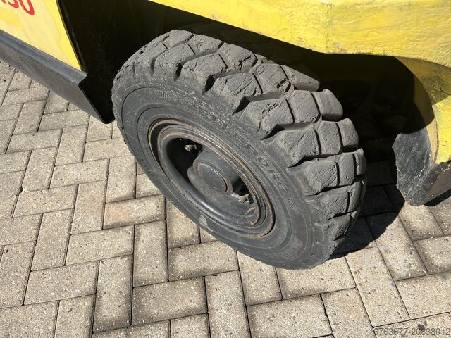 Gabelstapler Hyster H4.50XM Duplo 400 mit Seitenschub/Gabelversteller, Perkins Diesel HYSTER H 4.50 XM