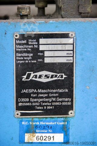 Horizontal band saw automatic machine JAESPA W 320 G