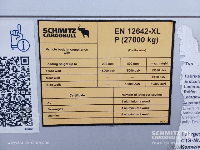 Auflieger mit Pritsche & Plane Schmitz Cargobull Curtainsider Standard Getränke