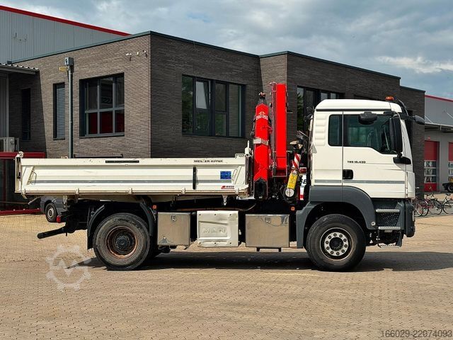 Autokran MAN 18.430 TGS Kran Fassi F155, Kipper