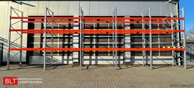 Heavy-duty shelf ca. 14 lfm. Palettenregale H: 500cm Fachlast: 4500 kg , 60 Palettenplätze