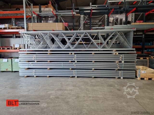 Heavy-duty shelf ca. 14 lfm. Dexion P90 Palettenregale H:6,5m Fachlast: 2400kg Schwerlastregale