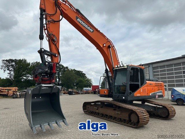 Kettenbagger DOOSAN DX 255 LC-5, Rototilt,Div. Löffel,Greifer+Hammer