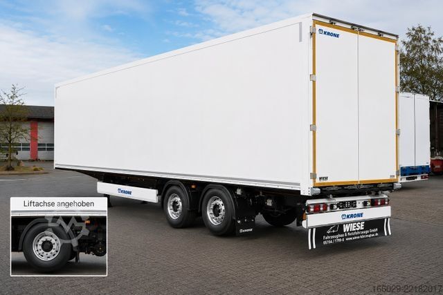 Kofferauflieger KRONE 2-Achs Koffer - letzte Achse als Liftachse