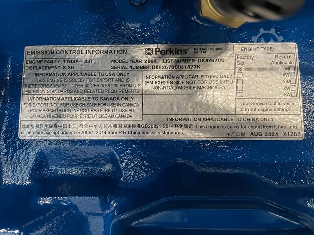 Generator set FG Wilson P65-5 - 65 kVA Open Genset - DPX-16006-O