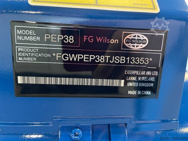 Generator set FG Wilson P65-5 - 65 kVA Open Genset - DPX-16006-O