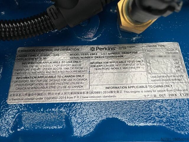 Aggregat FG Wilson P65-5 - 65 kVA Genset - DPX-16006