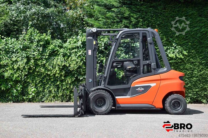 4 wheel forklift Linde H35D-01 Triplex (1202)