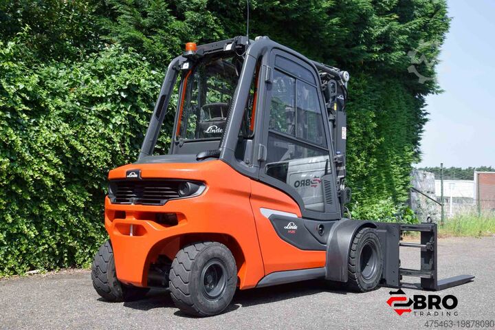 4 wheel forklift Linde H35D-01 Triplex (1202)