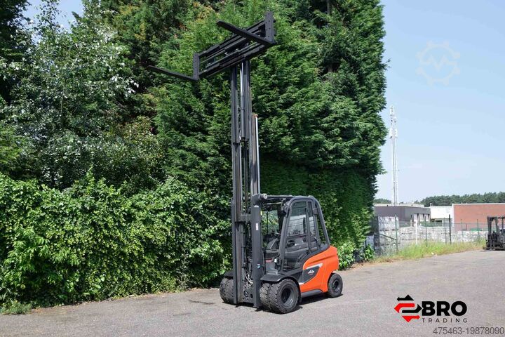 4 wheel forklift Linde H35D-01 Triplex (1202)