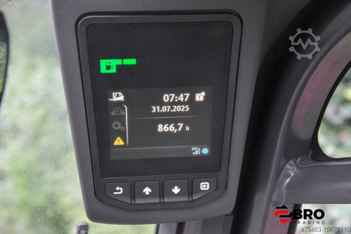 Four-wheel forklift Linde H35D-01 1202 Triplex Container Spec