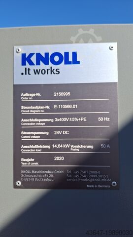 Vakuumrotationsfilter, Emulsionsfilter KNOLL VRF 250