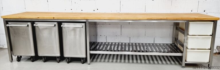 Arbeitstisch Köhler AT 3500 mit Buchenholzplatte