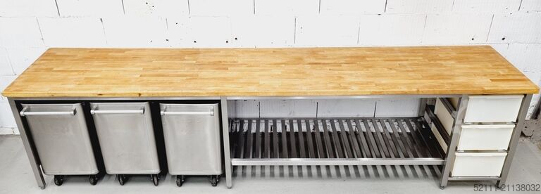 Arbeitstisch Köhler AT 3500 mit Buchenholzplatte