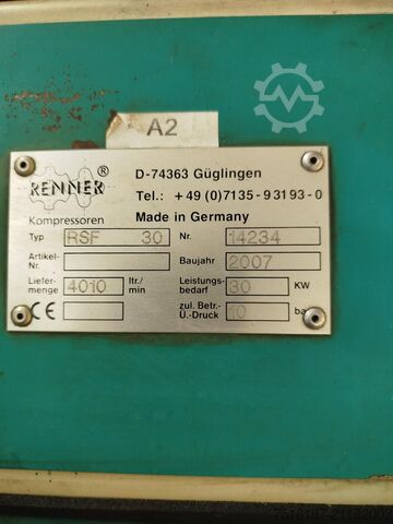 Screw compressor Renner RSF1-30