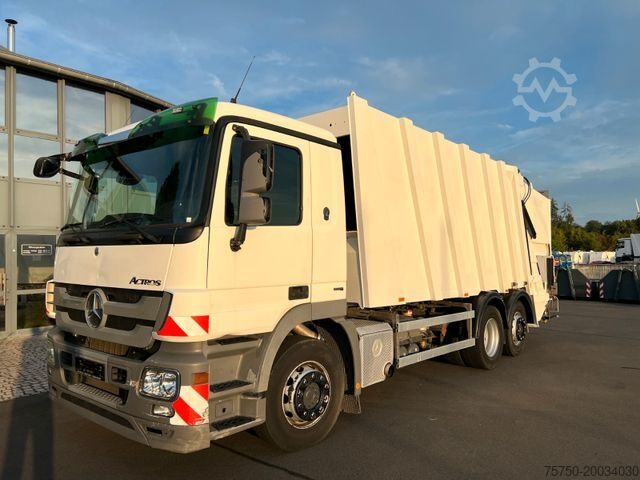 Müllwagen MERCEDES-BENZ Actros 2532 6x2 MP3 Faun Power Press 524
