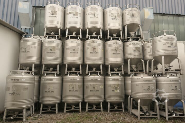 800 l stainless steel transport container