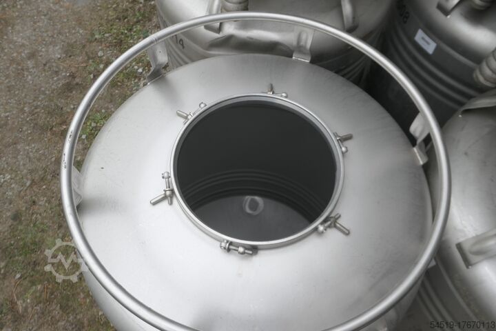 1000 ltr. Edelstahl-Transportbehälter  
