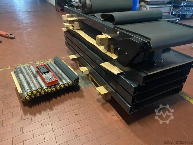 Conveyor belt, belt conveyor with drive Costo Gurtbandförderer/Förderband 18000x870