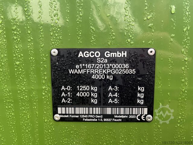 Other Fendt Former 12545 PRO Gen2