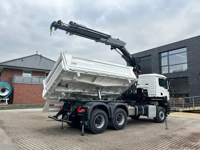 Tipper with crane MAN TGS 33.440 MAN TGS 33.440 6x6 /3-Seiten- Kipper...