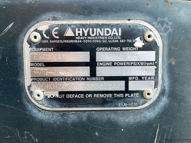 Kettenbagger Hyundai Robex 235 LCR-9A